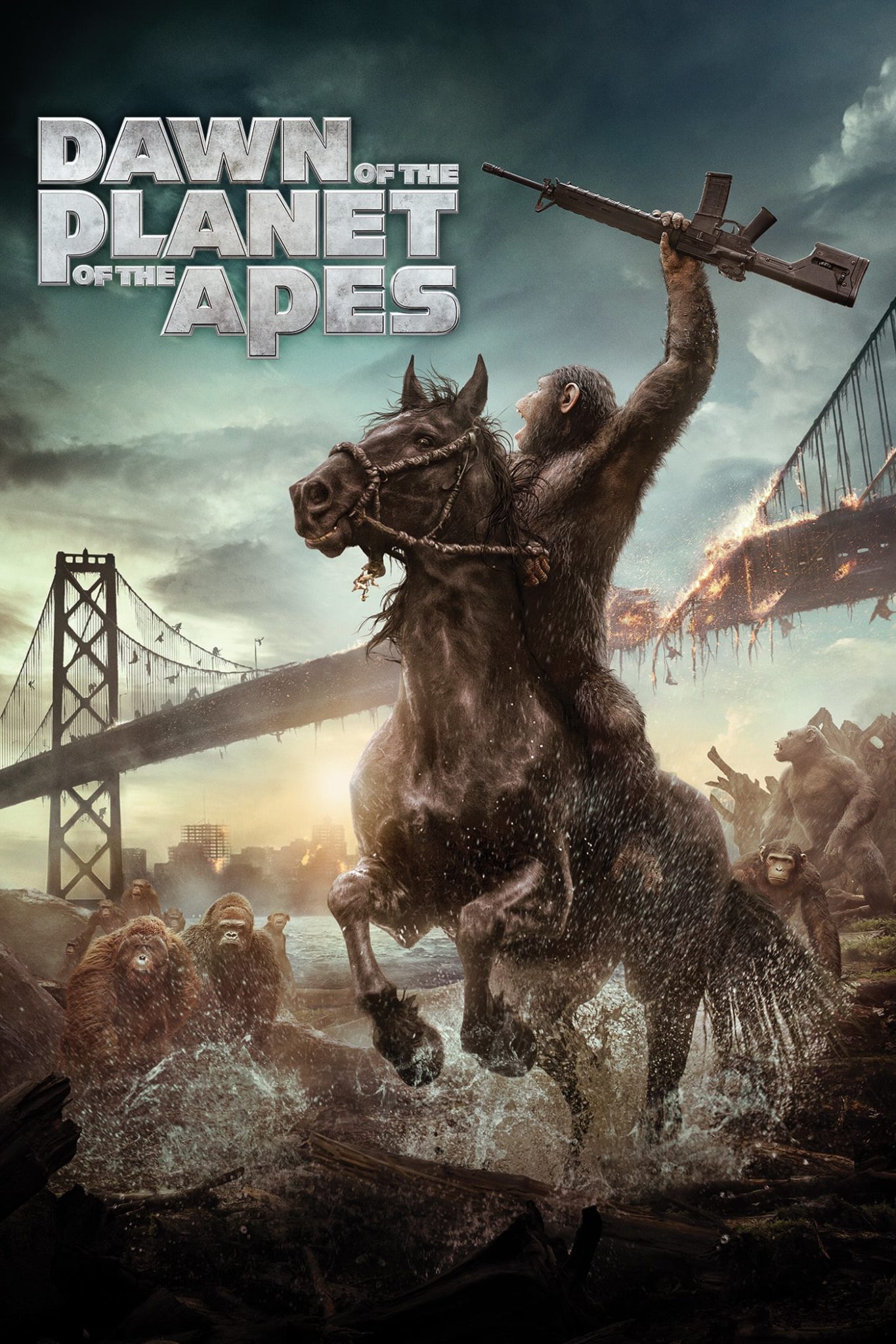 Dawn of the Planet of the Apes 2014 Dual Audio Hindi-English 480p 720p 1080p